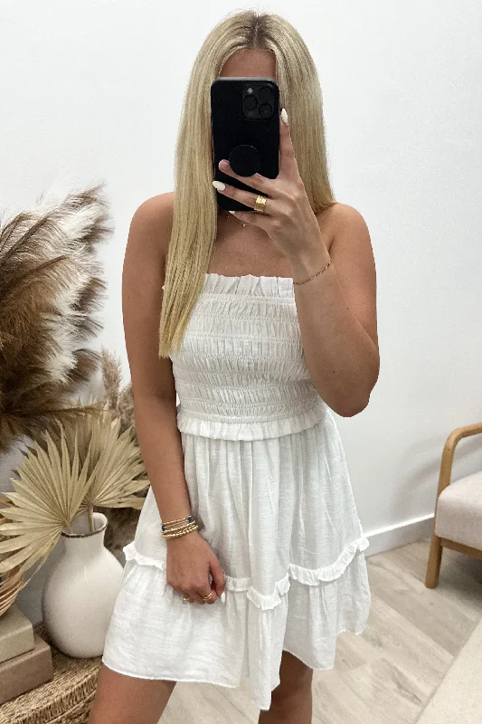 "Angelic Aura" Dress (Off White) Tunics Exclusive limited