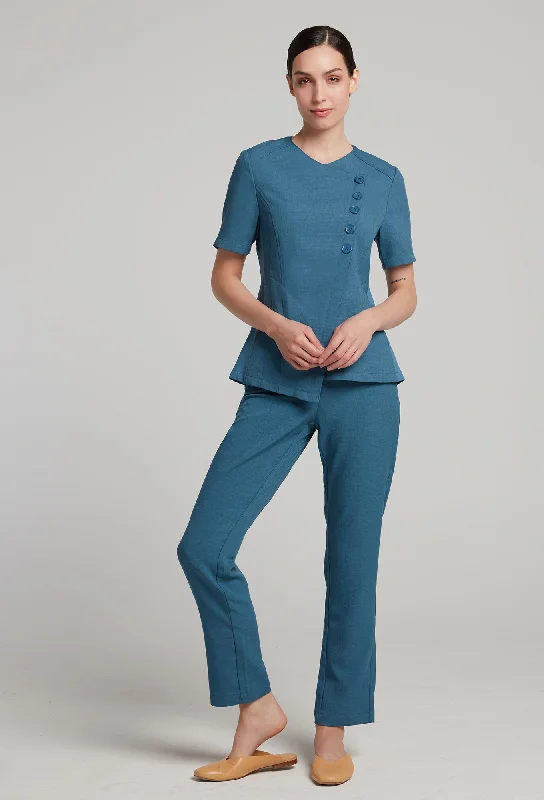 Women's Faux Linen Long Pant Soft Wool Pants