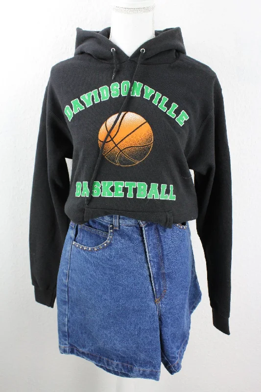 Vintage Lee Basketball Hoodie (M) Cotton Hoodie Fleece Lining Warmth