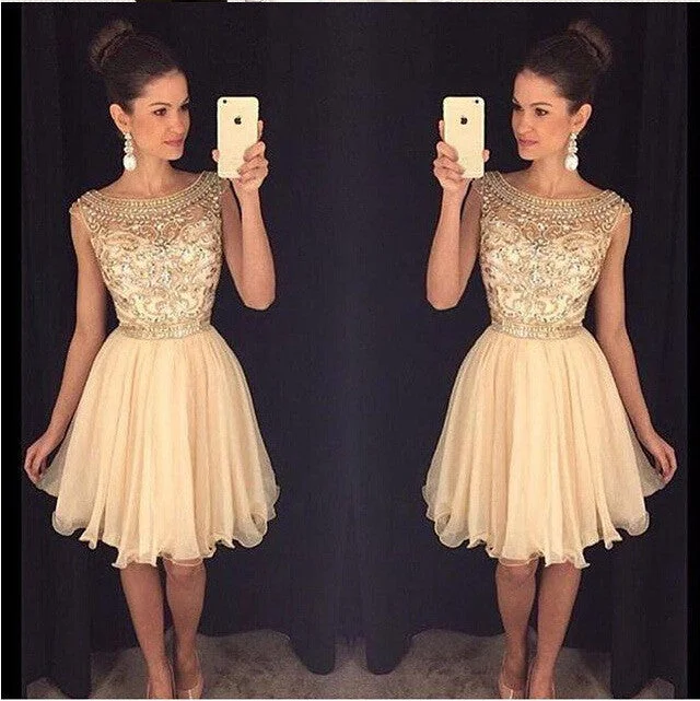 beaded See through Sexy homecoming prom dresses, CM0011 Tunics stripes playful
