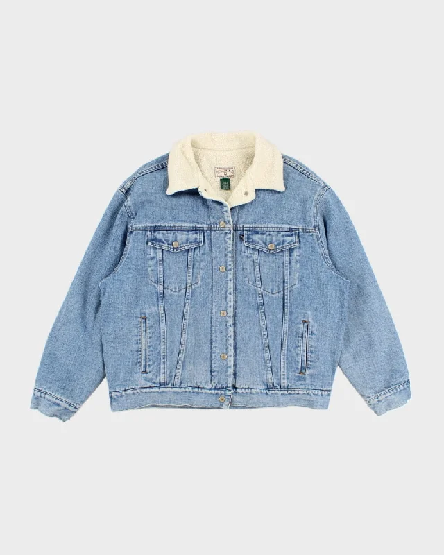 Ralph Lauren Fleece Lined Denim Jacket - M Striped Jacket Polka Dot Jacket Floral Jacket Ralph Lauren Fleece Lined Denim Jacket - M Striped Jacket Polka Dot Jacket Floral Jacket