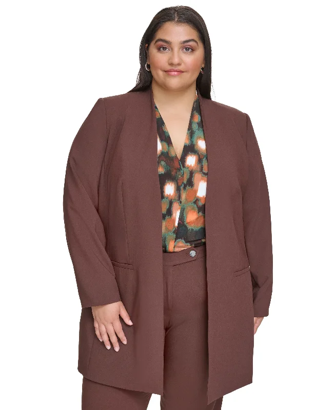 Plus Size Open-Front Jacket, V-Neck Camisole & Pants Mesh Jacket Canvas Jacket Denim Jacket Plus Size Open-Front Jacket, V-Neck Camisole & Pants Mesh Jacket Canvas Jacket Denim Jacket