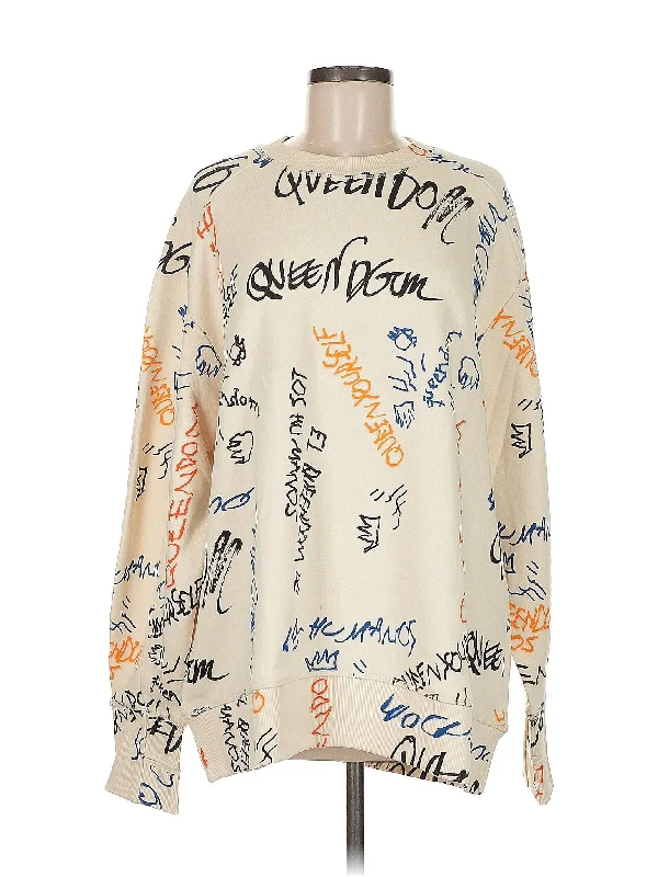 Sweatshirt Hoodie with Batwing Sleeves Loose Dramatic