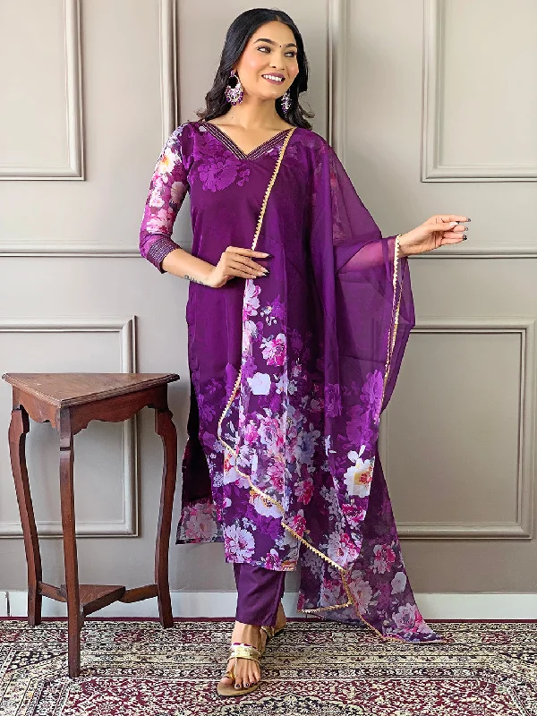 Women V Neck Printed Work Tabby Viscose Fabric Kurta & Pant With Dupatta Set - Taantav Modern Stretch Trousers Women V Neck Printed Work Tabby Viscose Fabric Kurta & Pant With Dupatta Set - Taantav Modern Stretch Trousers