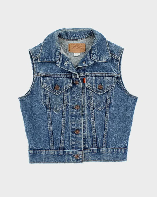 Vintage Levi's Orange Tab Sleeveless Denim Jacket - S Herringbone Jacket Checkered Jacket Solid Jacket Vintage Levi's Orange Tab Sleeveless Denim Jacket - S Herringbone Jacket Checkered Jacket Solid Jacket