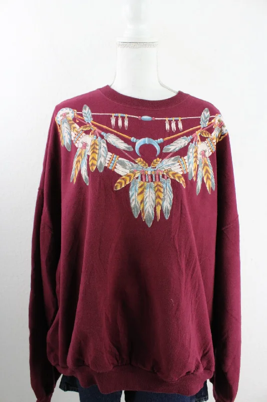 Vintage Accessories Sweatshirt (3XL) Hoodie with Raglan Sleeves Sporty Comfortable