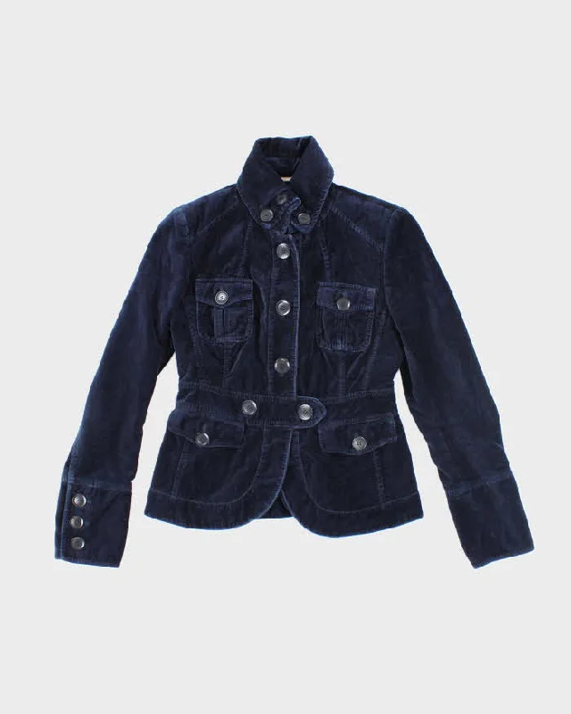 Vintage Y2k 00s Jane Norman Velvet Jacket - S Embroidered Jacket Appliqued Jacket Beaded Jacket