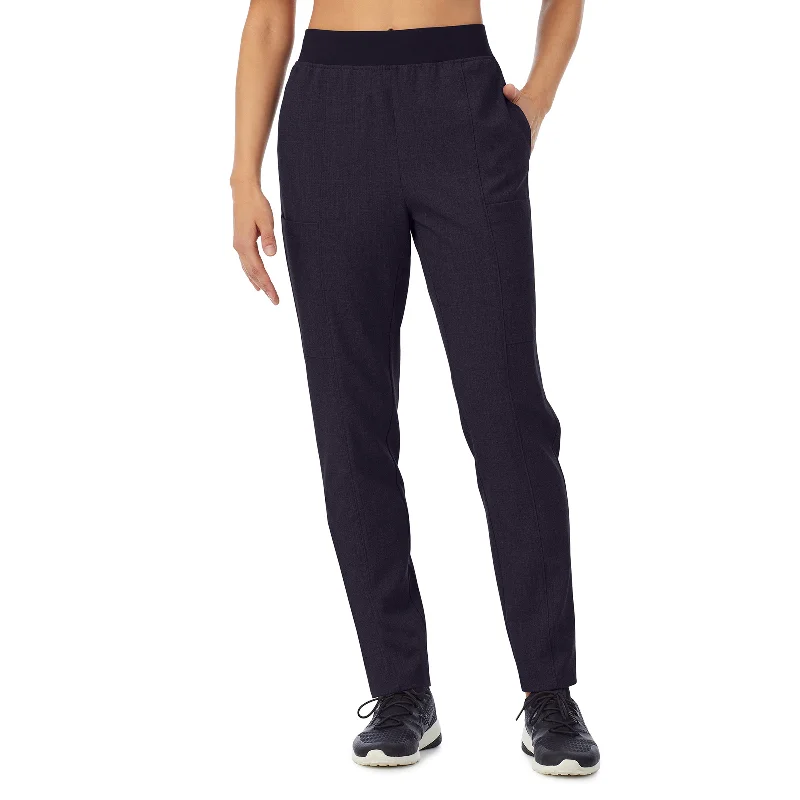 Womens Scrub Slim Cargo Pant PETITE Elegant Silk Pants
