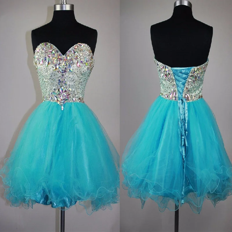 Strapless sweetheart mismatched sparkly mini cute for teens cocktail homecoming prom gowns dress,BD0082 Tunics Stylish elegant