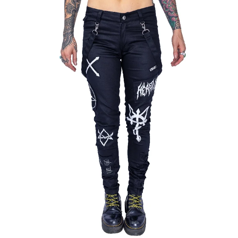 BRUJA PANTS - BLACK Cozy Fitted Pants
