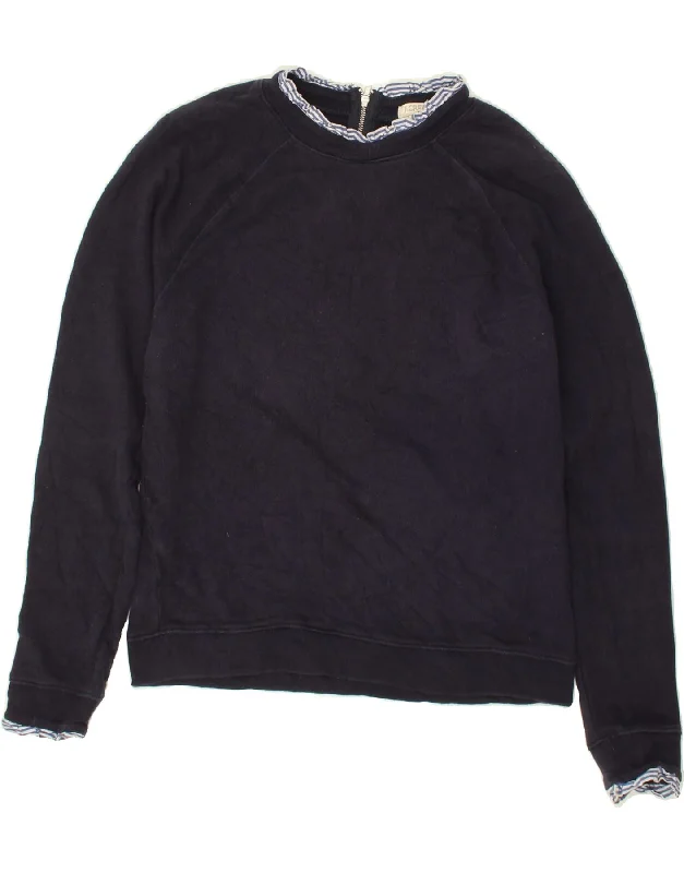 J. CREW Womens Sweatshirt Jumper UK 6 XS Navy Blue Cotton Hoodie Fleece Lining Warmth J. CREW Womens Sweatshirt Jumper UK 6 XS Navy Blue Cotton Hoodie Fleece Lining Warmth