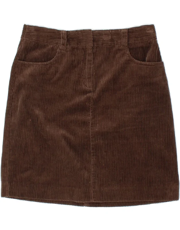 BODEN Womens Corduroy Skirt UK 12 Medium W30  Brown Cotton a-line skirt cut