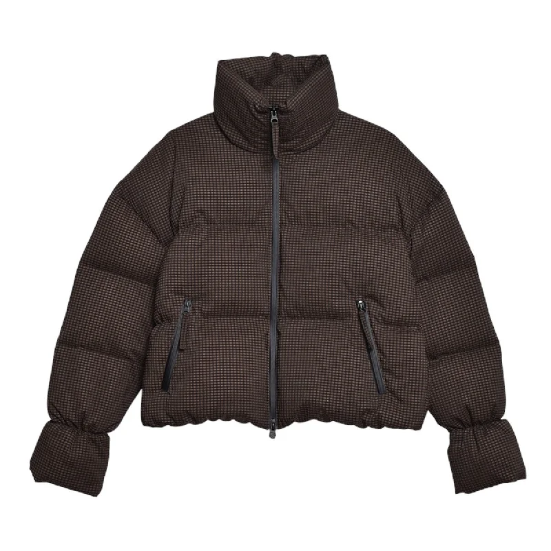 [TODAYFUL]Check Dawn Jacket/CHOCOLATE(12420007) Collared Jacket Crew Neck Jacket Turtle Neck Jacket