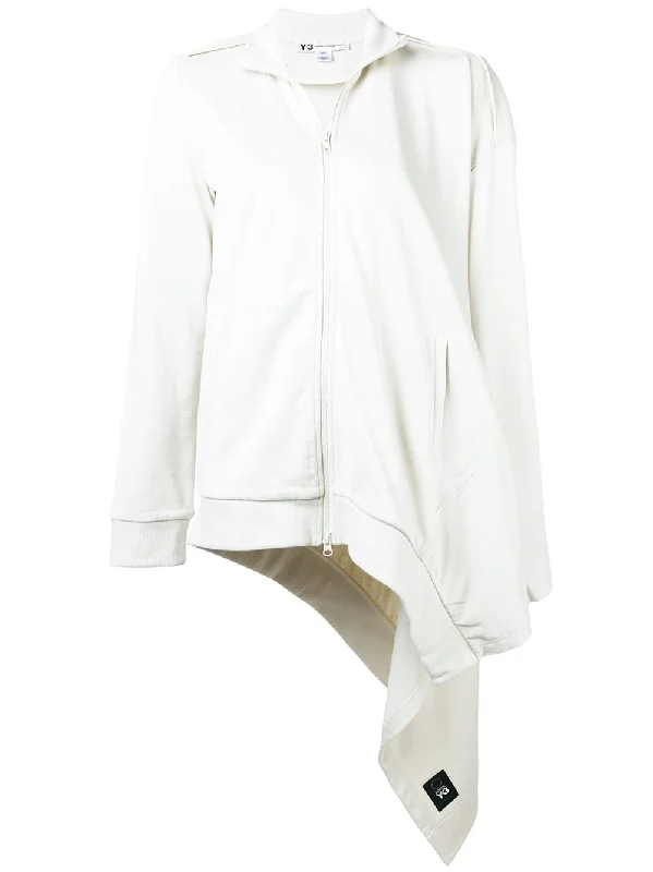 asymmetric zip-up sweatshirt Hoodie with V-Neck Classic Versatile