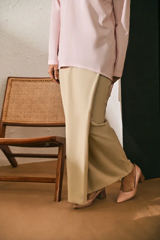 The Rasa Damai Women Folded Skirt - Khaki lace skirt delicate