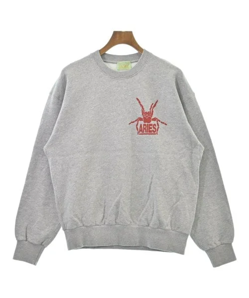 Aries Sweatshirts Hoodie with Ribbed Hem Stretchable Secure
