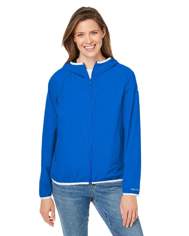 Nautica N17927 Ladies' Stillwater Windbreaker Jacket Cotton Fabric Linen Fabric Terry Fabric Nautica N17927 Ladies' Stillwater Windbreaker Jacket Cotton Fabric Linen Fabric Terry Fabric