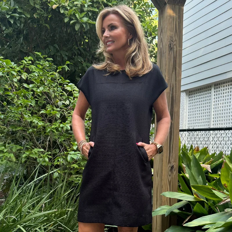 Cassidy Classic Sheath Dress | Black Tunics Corduroy durable