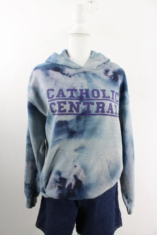 Vintage Tie Dye Hoodie (M) Hoodie with Oversized Fit Loose Comfortable