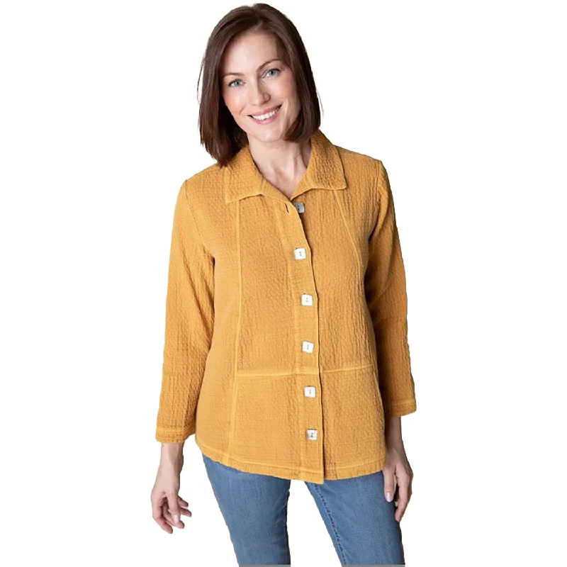 Women's Habitat Sun Washed Jacquard Seamed Pocket Jacket Honey Wool Fabric Cashmere Fabric Tweed Fabric Women's Habitat Sun Washed Jacquard Seamed Pocket Jacket Honey Wool Fabric Cashmere Fabric Tweed Fabric