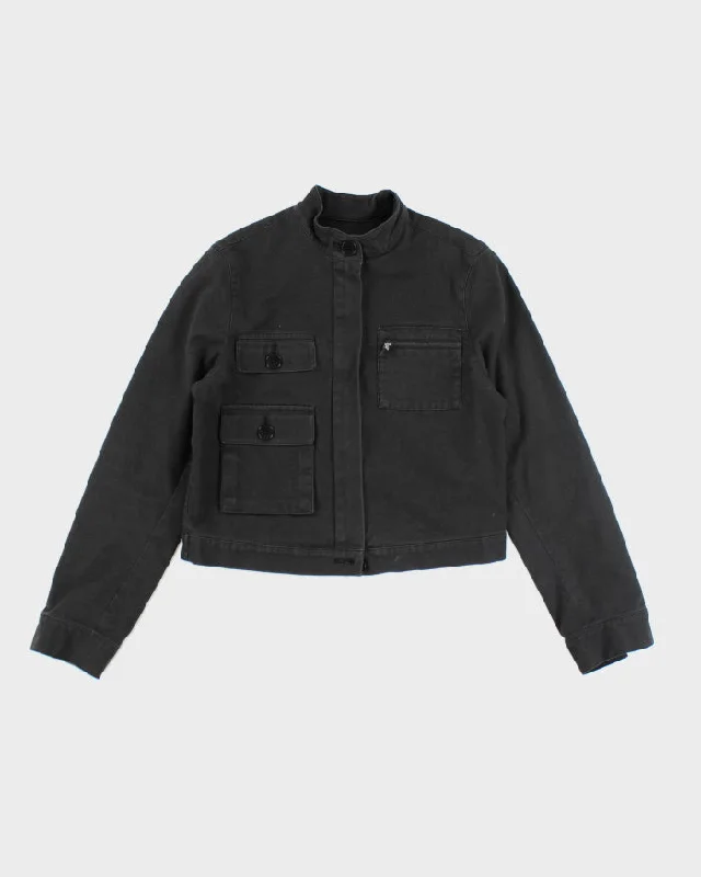 Ralph Lauren Black Cropped Lightweight Jacket - M Wool Jacket Cashmere Jacket Tweed Jacket Ralph Lauren Black Cropped Lightweight Jacket - M Wool Jacket Cashmere Jacket Tweed Jacket