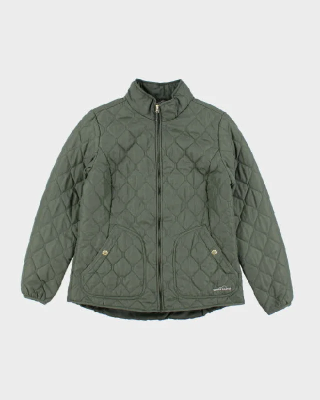 Eddie Bauer Green Lightweight Quilted Jacket - L V-Neck Jacket Boat Neck Jacket Square Neck Jacket Eddie Bauer Green Lightweight Quilted Jacket - L V-Neck Jacket Boat Neck Jacket Square Neck Jacket