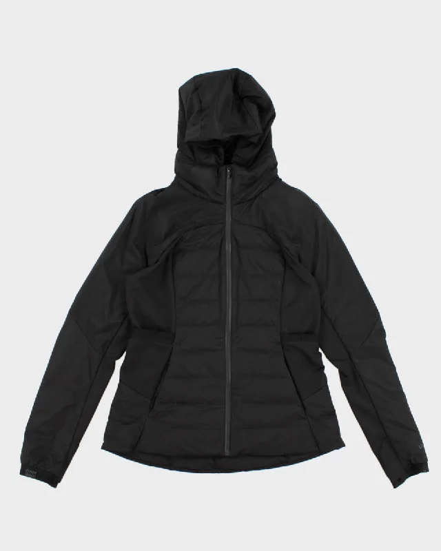 Lululemon Hooded Black Jacket - L Satin Jacket Silk Jacket Chiffon Jacket
