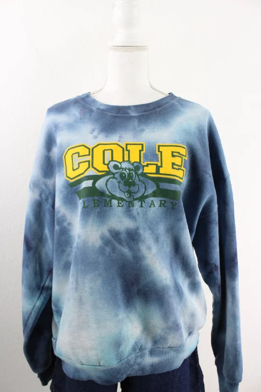 Vintage Cole Elementary Sweatshirt (XL) Hoodie with Slim Fit Tailored Modern