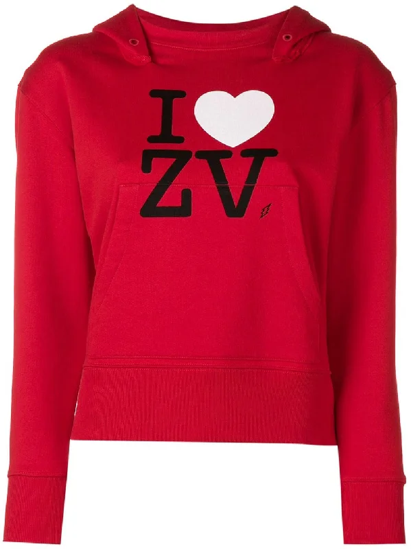 Fashion Show I Love ZV hoodie Hoodie with Hem Patch Decorative Personalized
