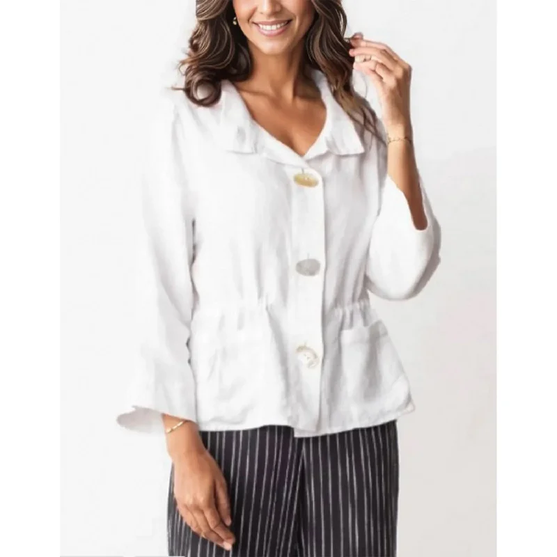 Women's Liv by Habitat Montauk Jacket White Denim Jacket Leather Jacket Suede Jacket