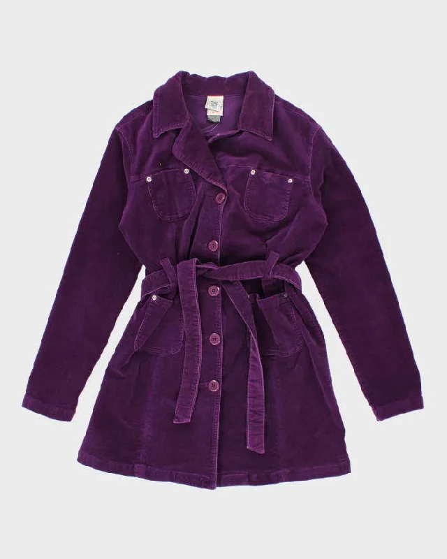 Vintage Y2k 00s 725 Originals Purple Corduroy Jacket - L One-Shoulder Jacket Off-the-Shoulder Jacket Asymmetrical Jacket Vintage Y2k 00s 725 Originals Purple Corduroy Jacket - L One-Shoulder Jacket Off-the-Shoulder Jacket Asymmetrical Jacket