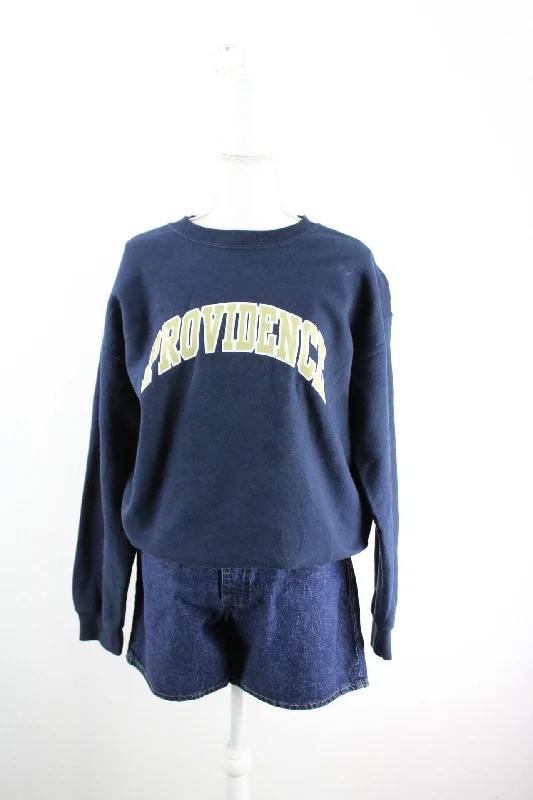 Vintage Providence Sweatshirt (M) Hoodie with Back Slit Movement Comfort