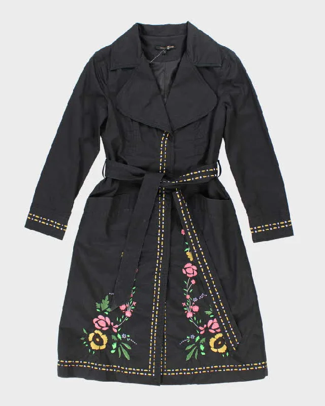 Vintage Y2k 00s Just Cavalli Embroidered Jacket - XS Notch Collar Jacket Peter Pan Collar Jacket Cowl Neck Jacket Vintage Y2k 00s Just Cavalli Embroidered Jacket - XS Notch Collar Jacket Peter Pan Collar Jacket Cowl Neck Jacket