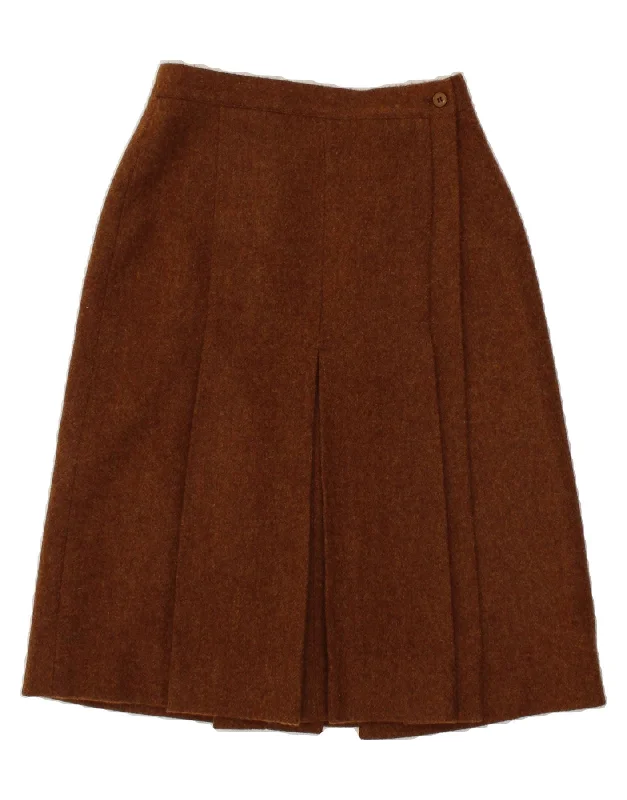 SEVENTY Womens Wrap Skirt W28 Medium Brown linen skirt natural