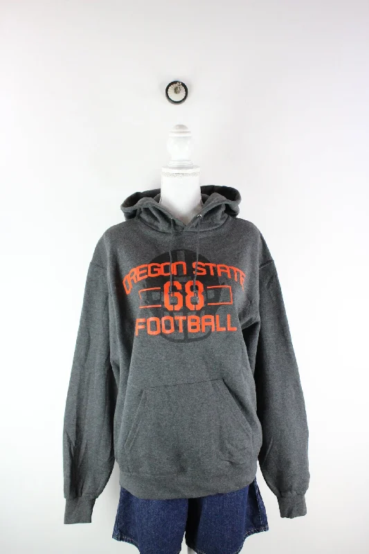 Vintage Oregon Football Hoodie (M) Hoodie Jacket Zipper Layering