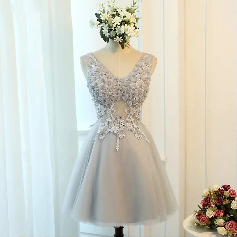 Short Homecoming Dress, Tulle Homecoming Dress, Lace Homecoming Dress, Applique Junior School Dress, Sequin Graduation Dress, Beading Homecoming Dress, LB0292 Tunics Essential wardrobe