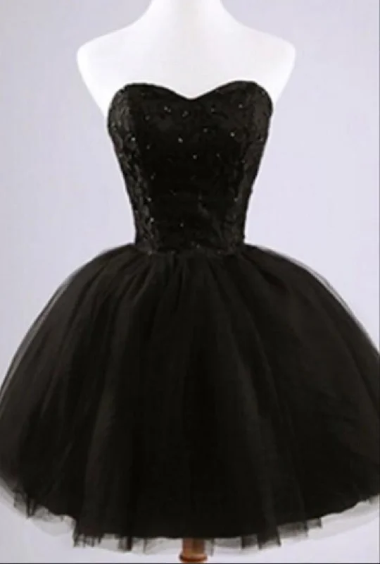 Formal lace little black dress, short homecoming prom dresses, CM0024 Tunics Canvas sturdy