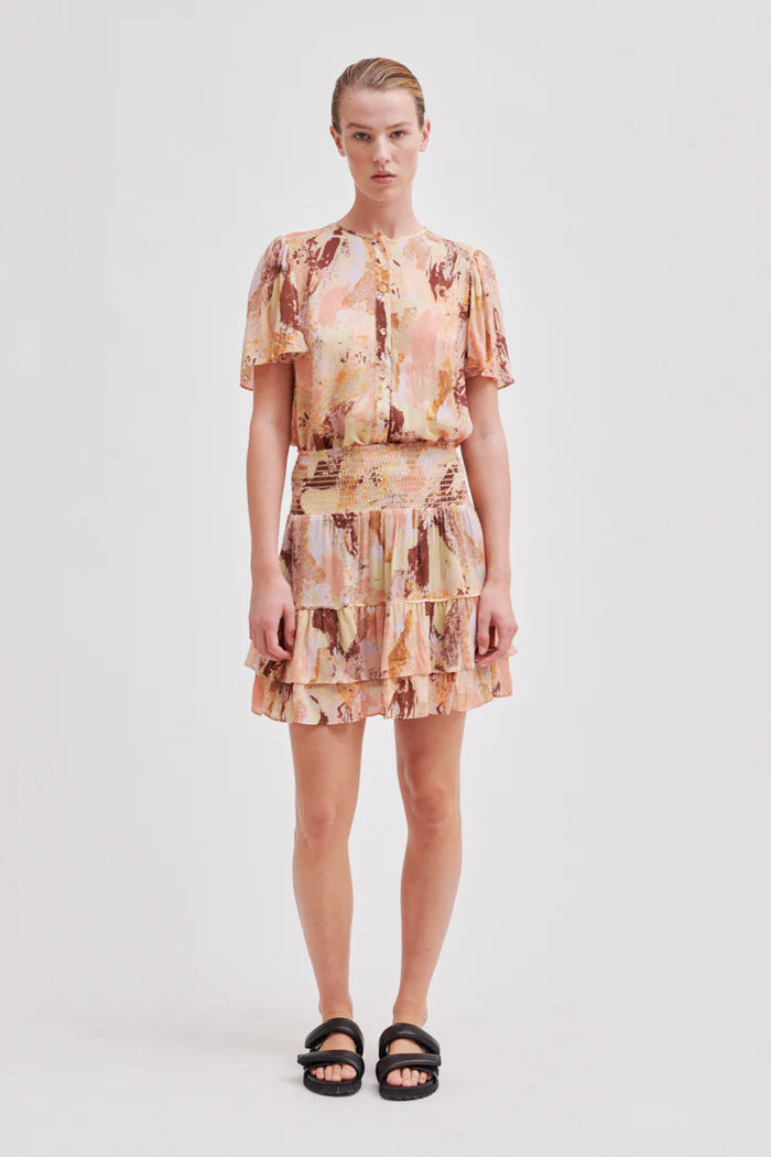 SECOND FEMALE CALORE TIERED SKIRT summer skirt style