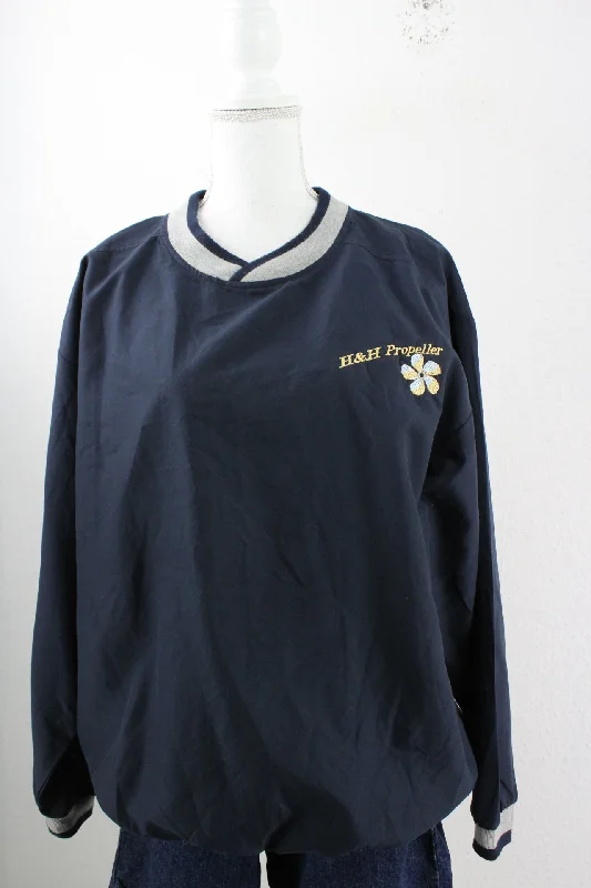Vintage Lee Sweatshirt (L) Hoodie with Emblem Brand Identity