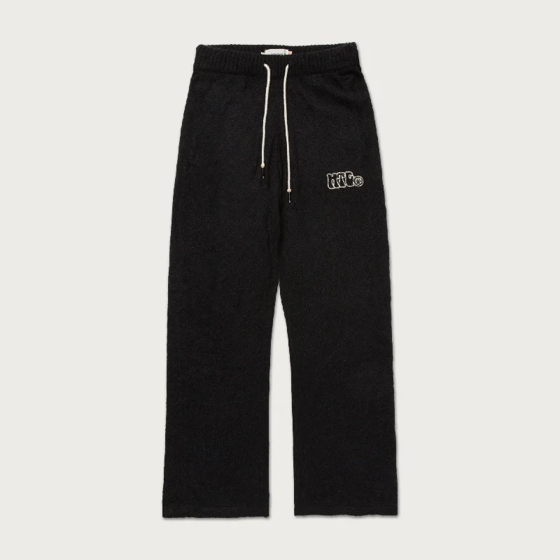 Womens Mohair Pant - Black Stretch Fit Pants