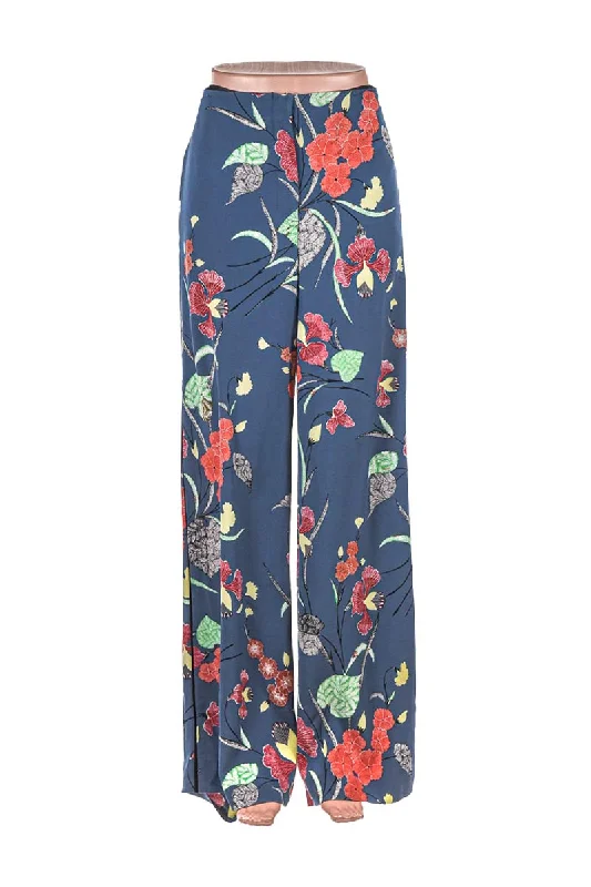 Diane von Furstenberg Floral Pants High-Waist Jeans