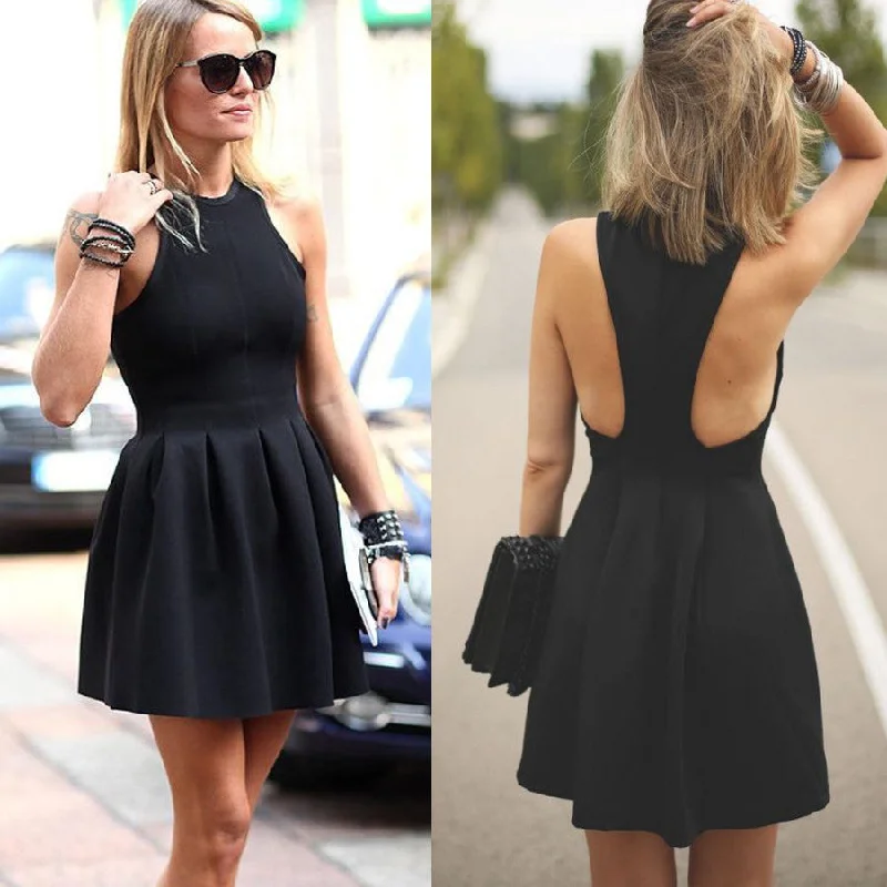 2017 popular stain black simple vintage freshman cocktail homecoming prom dresses, BD00138 Tunics Party sparkling