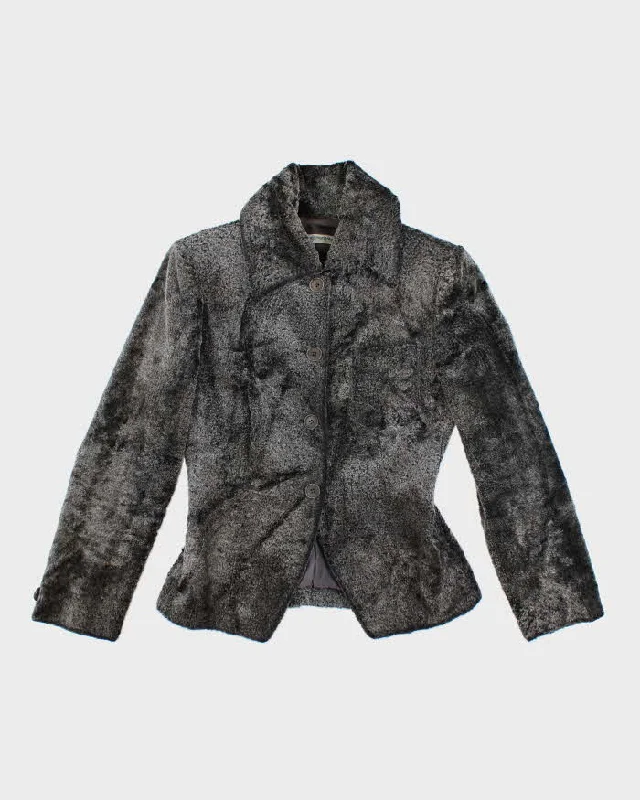 Vintage 80s Emporio Armani Faux Fur Jacket - S Fitted Jacket Loose Jacket Oversized Jacket Vintage 80s Emporio Armani Faux Fur Jacket - S Fitted Jacket Loose Jacket Oversized Jacket