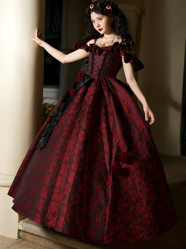 Gorgeous Black and Red Straps Off Shoulder Party Dress, Sweet 16 Formal Dress Tunics Wedding white