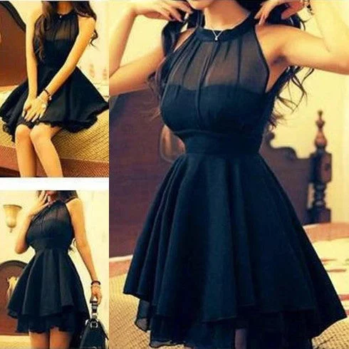 Popular Chiffon Simple Cheap Short Online School Graduation Homecoming Dress, WG704 Tunics Short Trendy