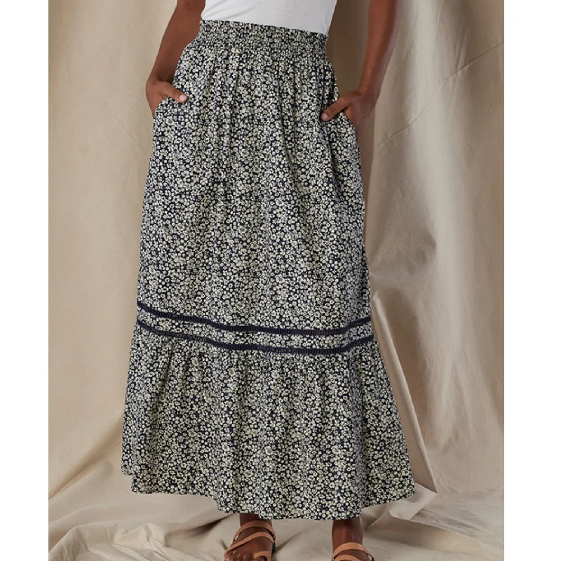 The Normal Brand marlo tiered skirt cashmere skirt soft