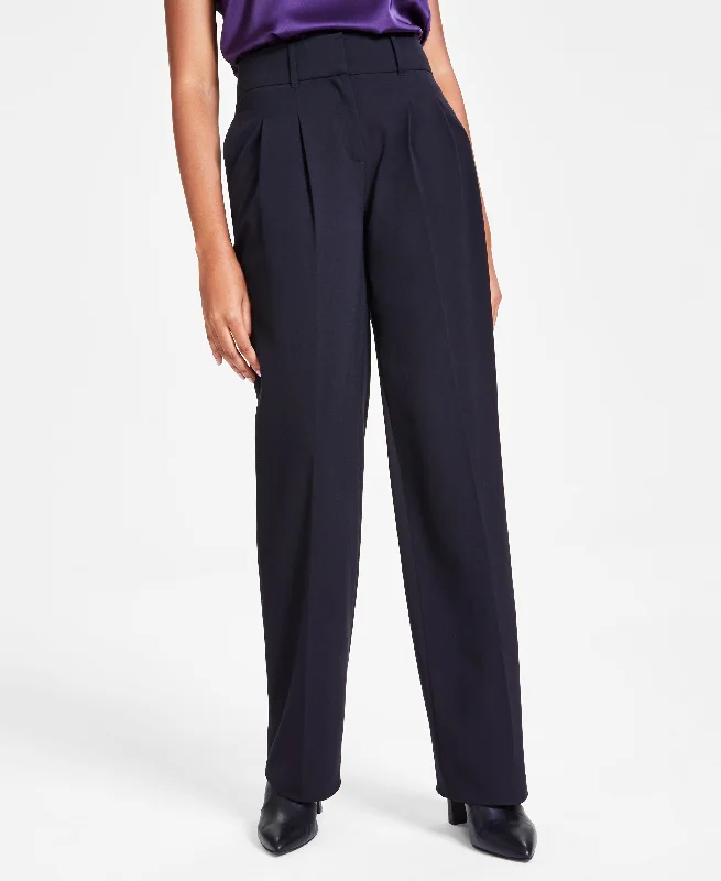 Women's Multi-Plaid Faux-Breasted Jacket, Satin Spaghetti-Strap Scoop-Neck Camisole & Pleated-Front Wide-Leg Pants Rayon Fabric Velvet Fabric Corduroy Fabric Women's Multi-Plaid Faux-Breasted Jacket, Satin Spaghetti-Strap Scoop-Neck Camisole & Pleated-Front Wide-Leg Pants Rayon Fabric Velvet Fabric Corduroy Fabric