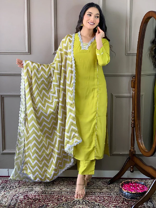 Women V Neck Embroidered Work Viscose Fabric Kurta & Pant With Dupatta Set - Taantav Fashionable Button-Up Pants Women V Neck Embroidered Work Viscose Fabric Kurta & Pant With Dupatta Set - Taantav Fashionable Button-Up Pants