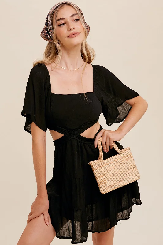 Chelsea Feminine Mini Woven Dress Tunics Trousers formal