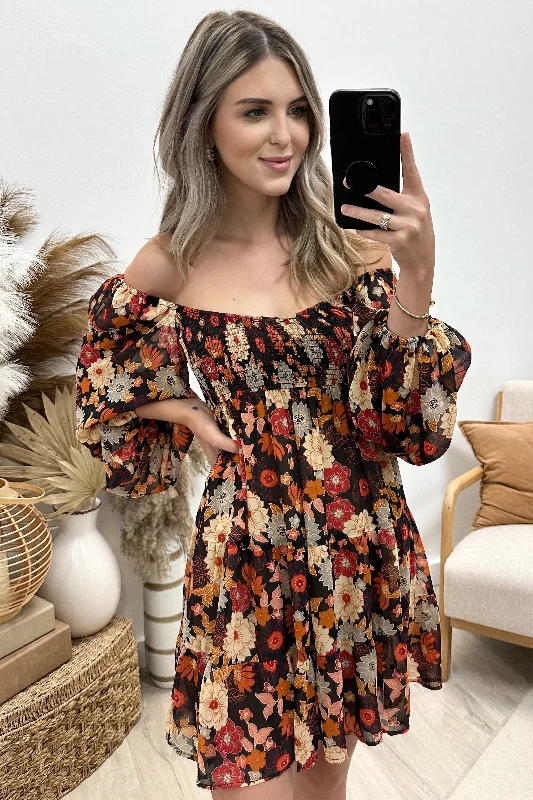 "Southern Sass" Dress (Midnight Bloom) Tunics Brand named